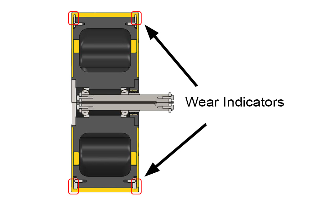 Urethane Coated Muller Wheel Upgrade Diagram